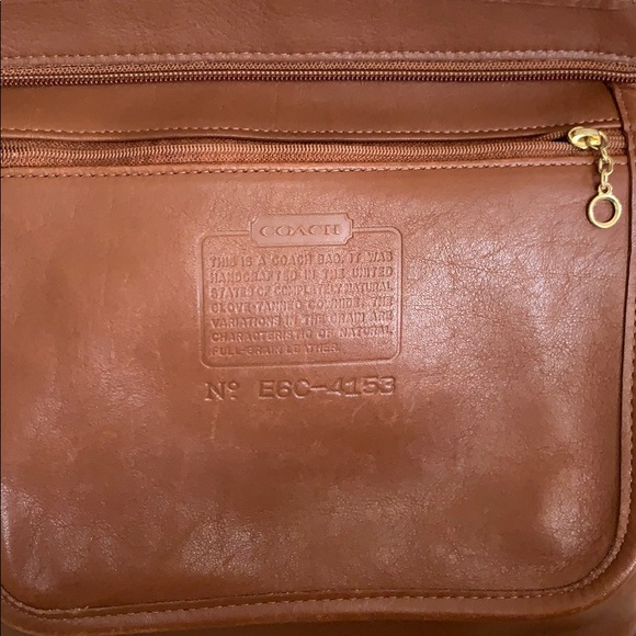 Vtg. COACH British Tan Leather Bleeker bucket Bag - Picture 6 of 8